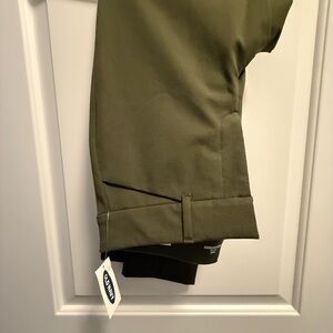Old Navy Green Chinos with Cuffed Hem